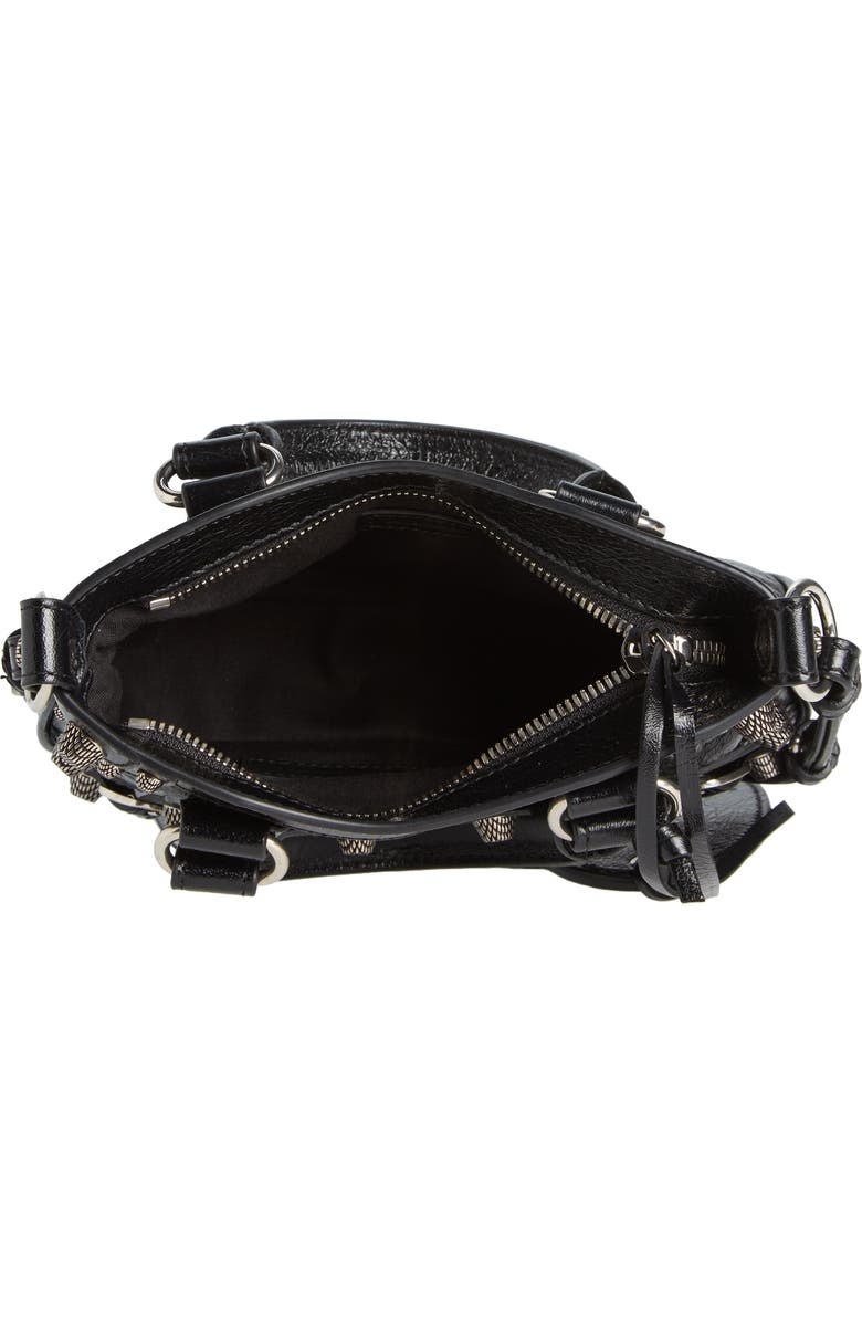 Balenciaga Mini Neo Cagole Metallic Leather Tote, Alternate, color,