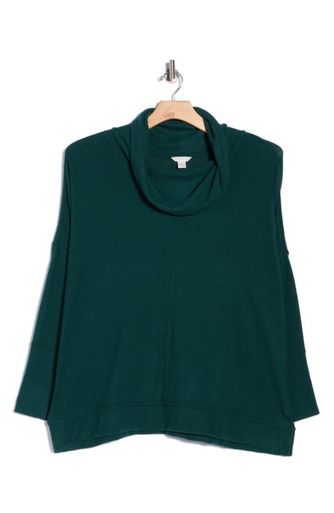 Cowl Neck Tunic Top (Plus)