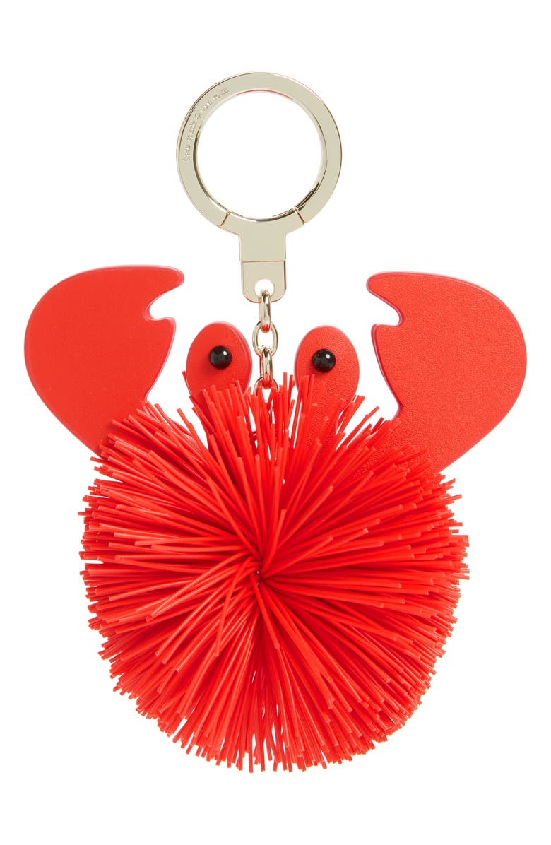 Kate Spade New York shore thing - crab bag charm, Main, color,