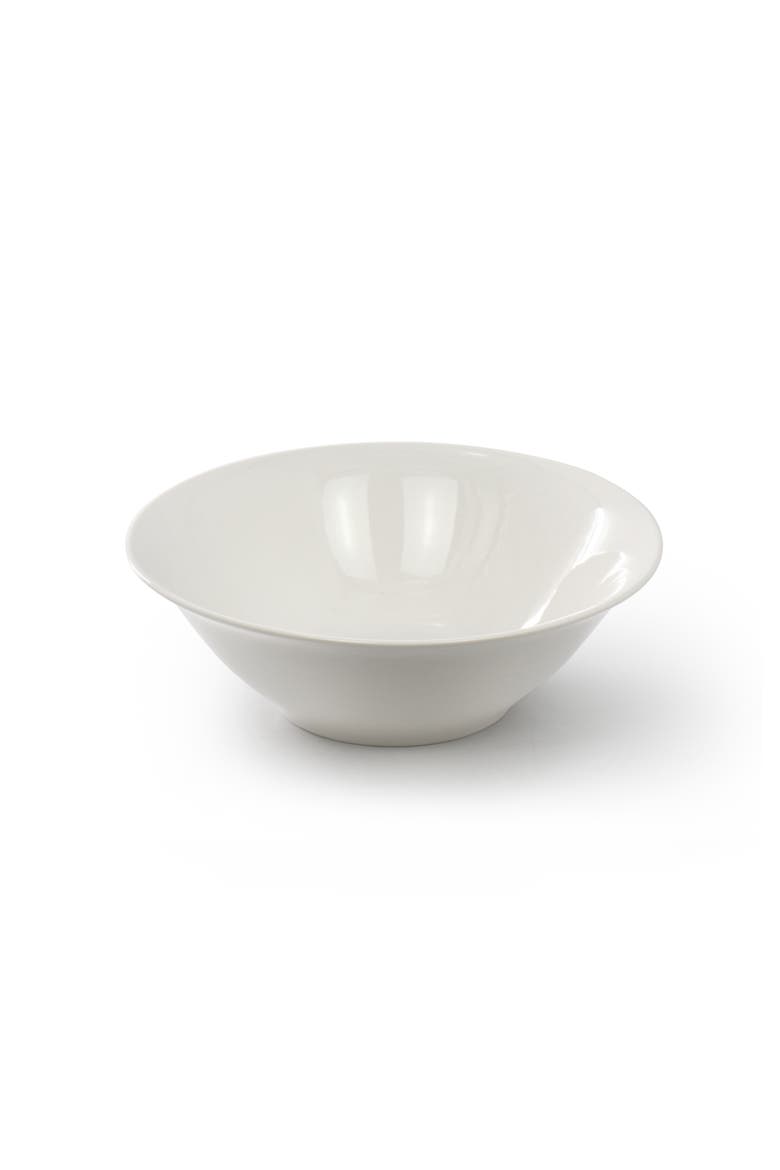 Everyday 12 Piece Round Fine Ceramic Dinnerware Set, Alternate, color, White