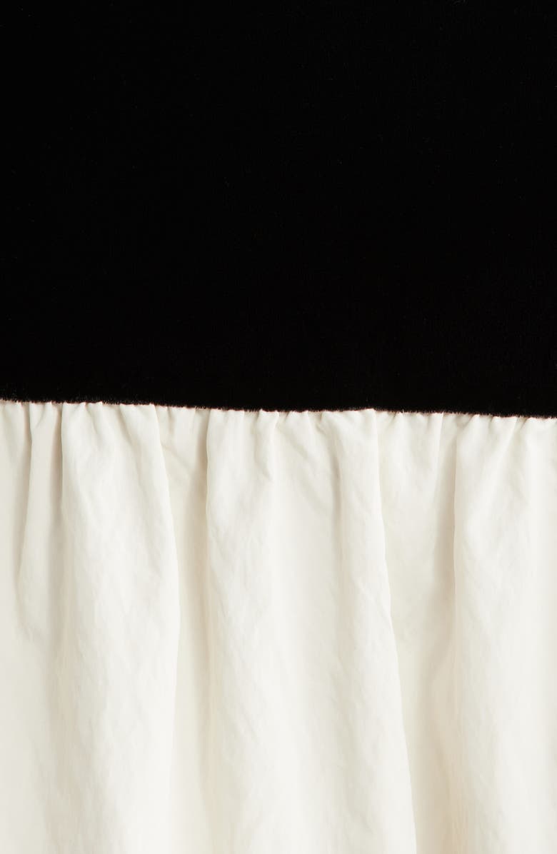 WAYF Maddie Long Sleeve Minidress, Alternate, color, Black