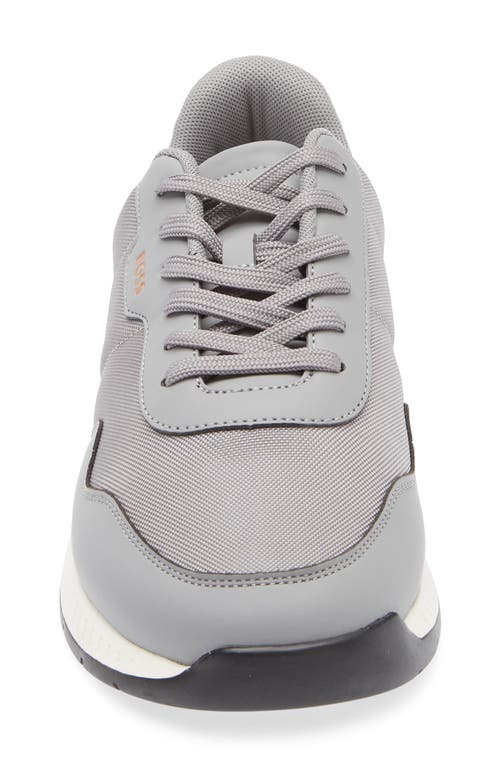 Hugo Boss Boss Titanium Runn Sneaker In Gray