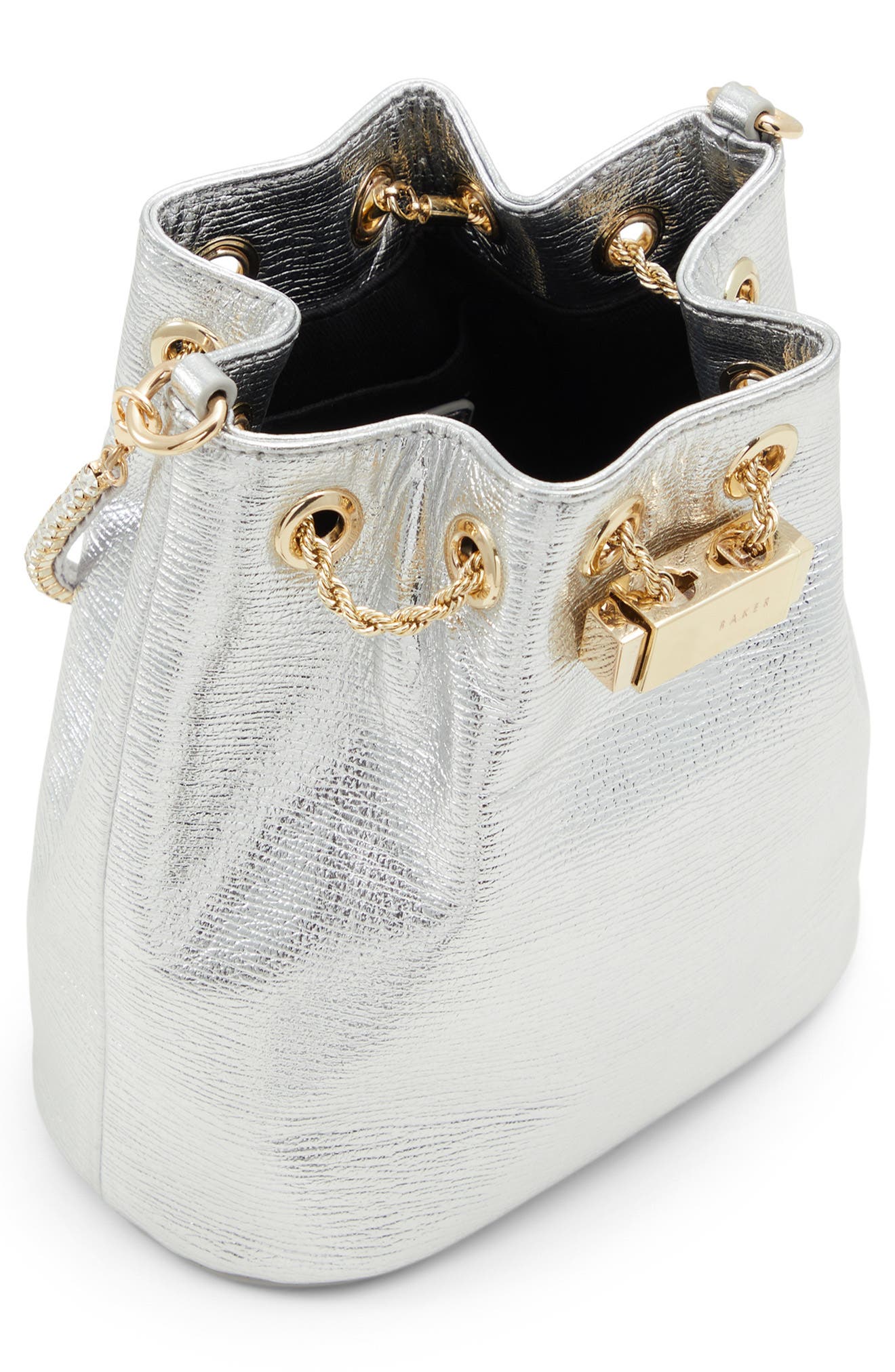 Ted Baker London Aurele Leather Bucket Bag, Alternate, color, 