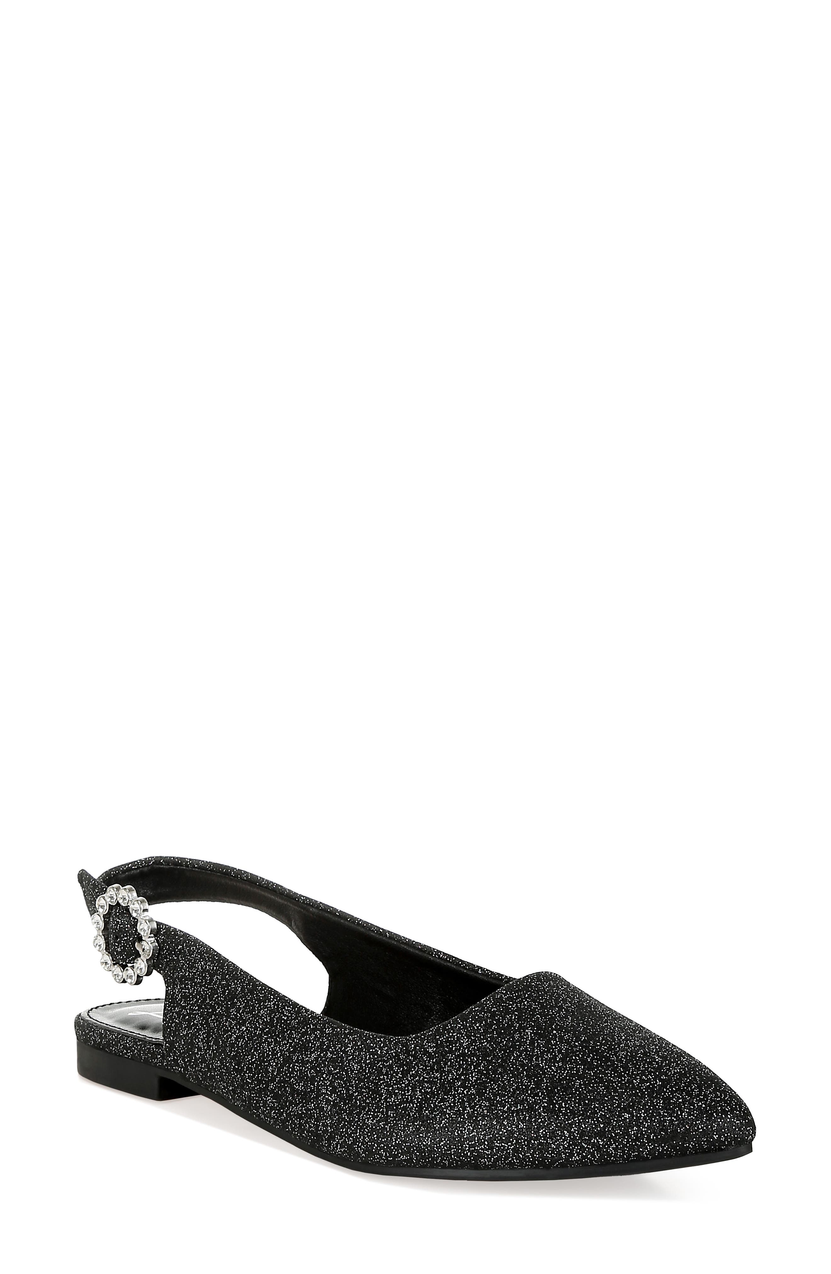 LONDON RAG Giora Jewel Buckle Slingback Flat