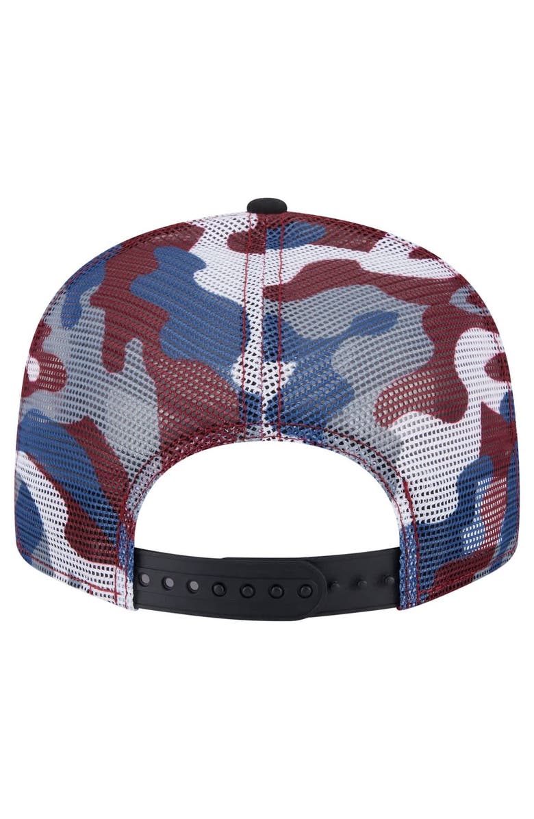 New Era Men's New Era Burgundy/Black Colorado Avalanche Camo Meshback 9FIFTY Snapback Hat, Alternate, color, 