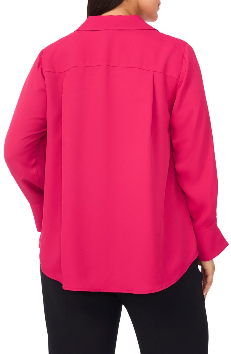 Halogen<sup>®</sup> Johnny Collar Top, Alternate, color, Vivacious
