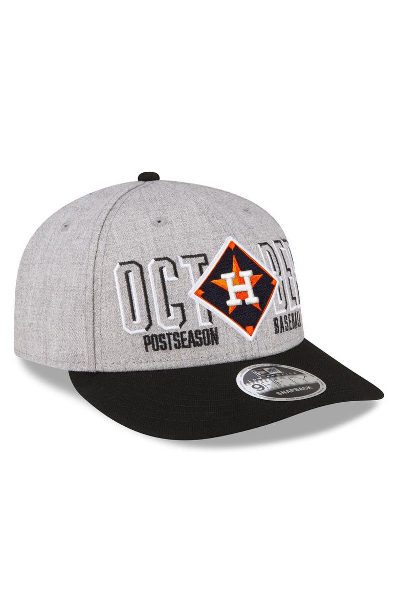 Men's New Era  Gray Houston Astros 2023 Division Series Winner Locker Room Low Profile 9FIFTY Snapback Hat, Alternate, color, Gray