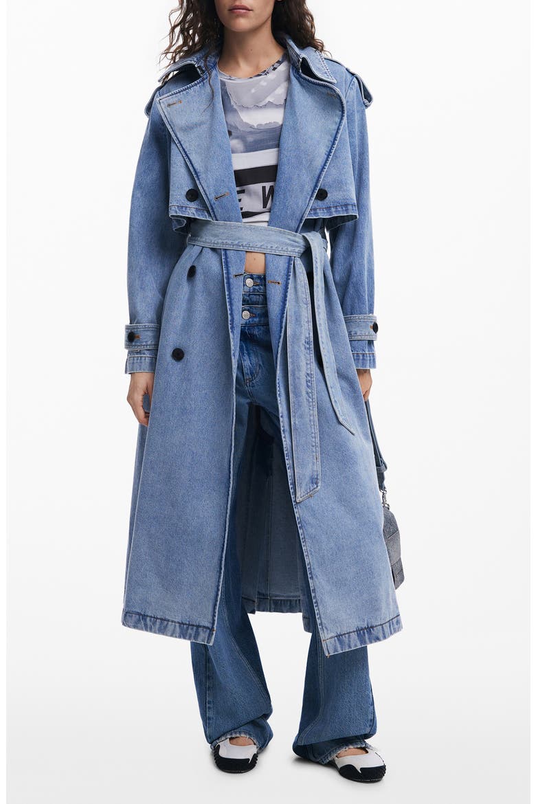 Denim Trench Coat (Women) | Nordstrom