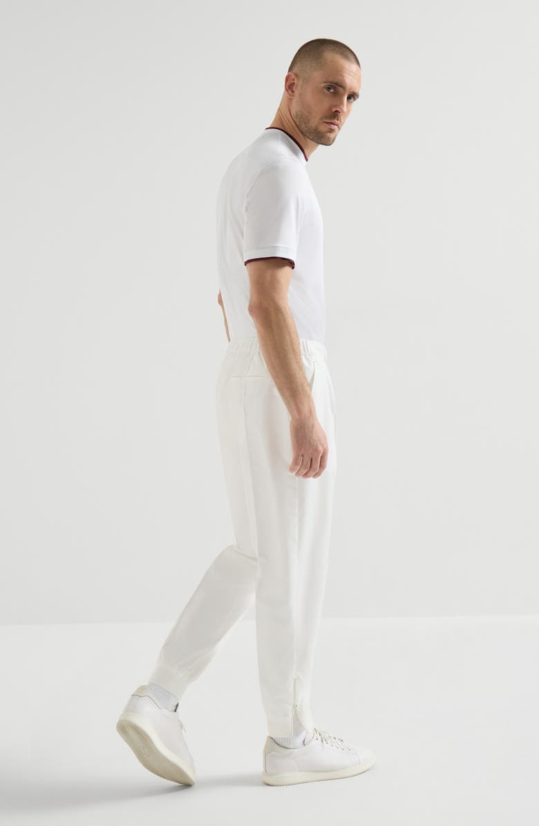 Brunello Cucinelli Nylon trousers, Alternate, color, White