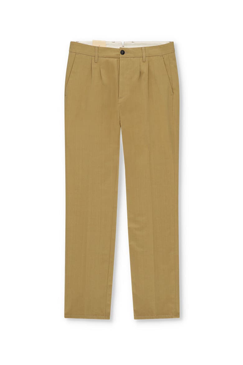 Sartorial Trousers with Orange Thread Stitching, Main, color, Camel