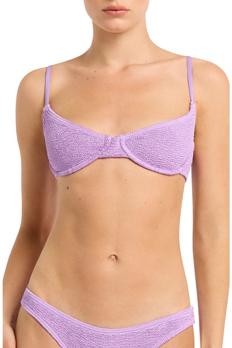 Gracie Underwire Bikini Top, Main, color, LILAC SHIMMER