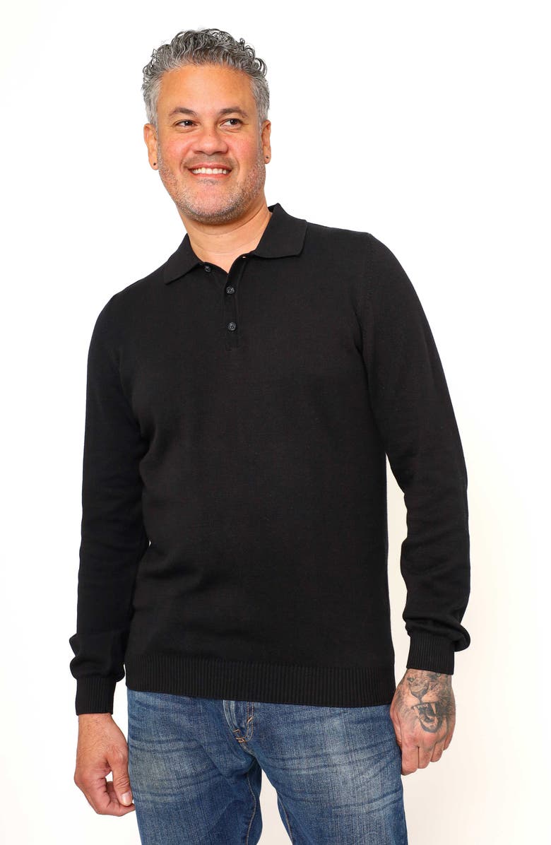 VELLAPAIS Velda Long Sleeve Polo, Alternate, color,