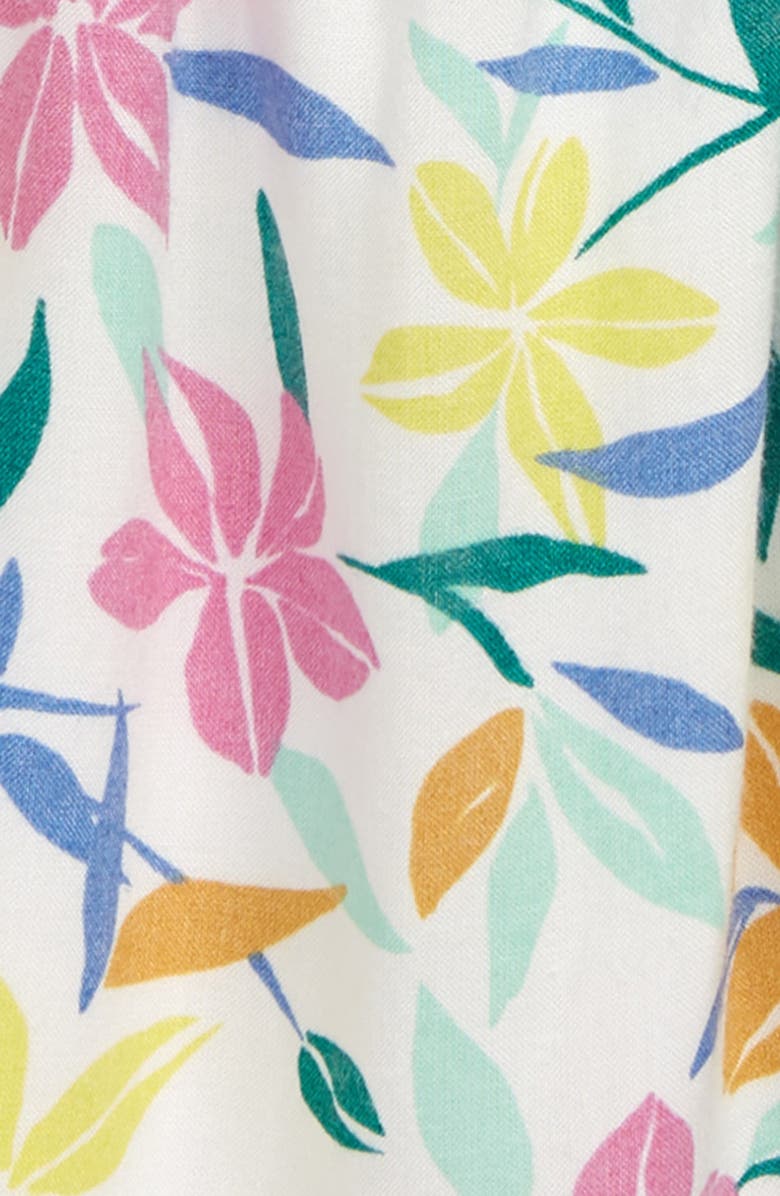 Peek Essentials Margot Floral Print Flutter Sleeve Dress, Alternate, color, 