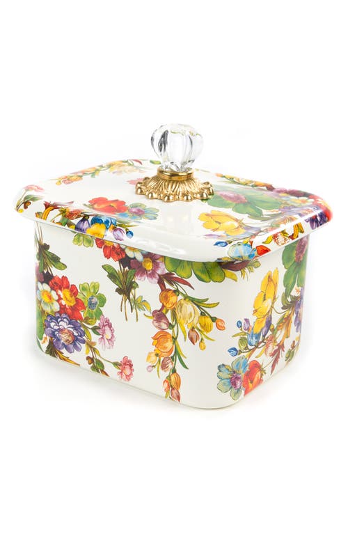 Mackenzie-childs Mackenzie Childs Flower Market Enameled Steel Recipe Box