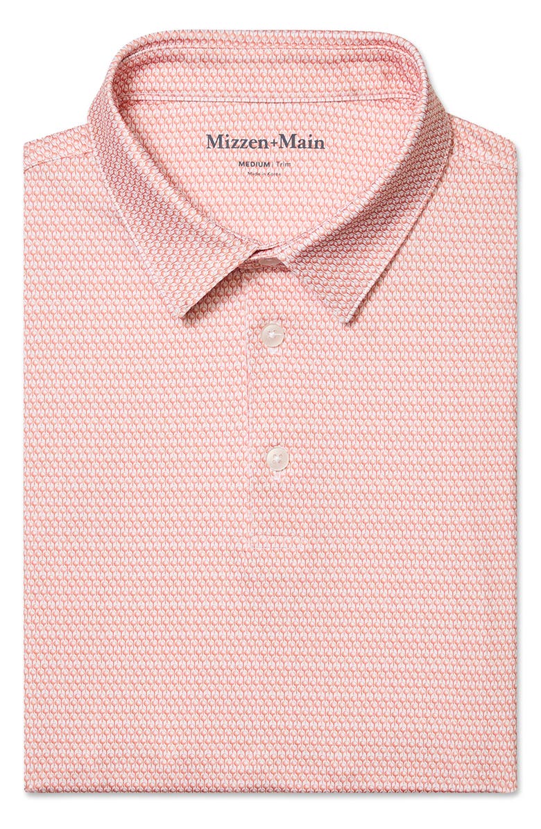 Mizzen+Main Versa Trim Fit Performance Golf Polo, Alternate, color, Burnt Orange Tee Off