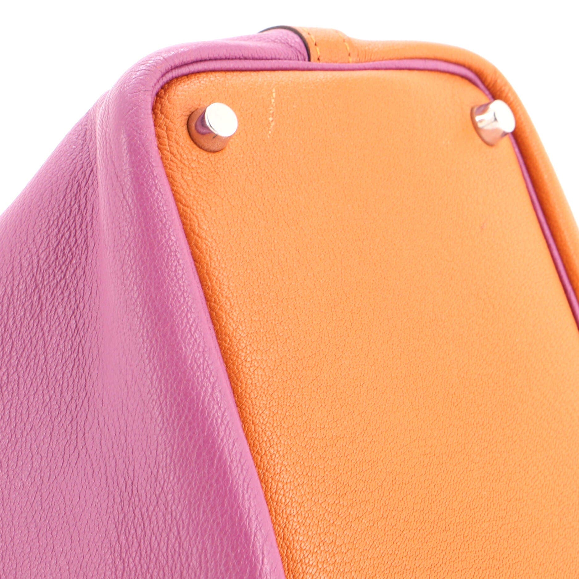 Casaque Picotin Lock Bag Clemence PM, Alternate, color, Orange