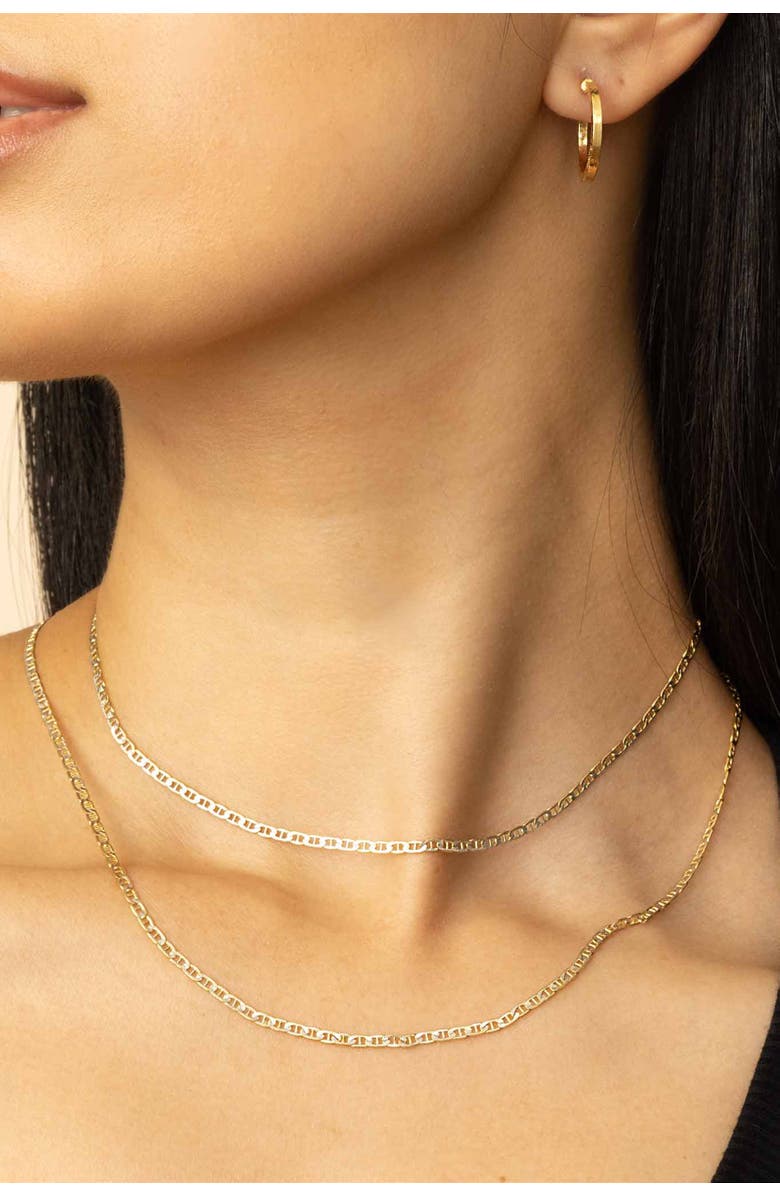 Oradina 14K Gold Mystic Mariner Pavé Necklace, Alternate, color, Yellow Gold