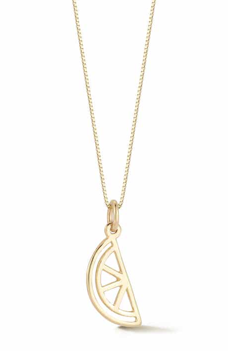 Ember Fine Jewelry 14K Gold Citrus Pendant Necklace