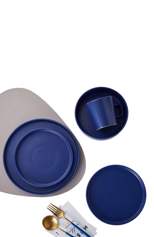 Stone Lain Cleo Stoneware 16-piece Dinnerware Set In Blue
