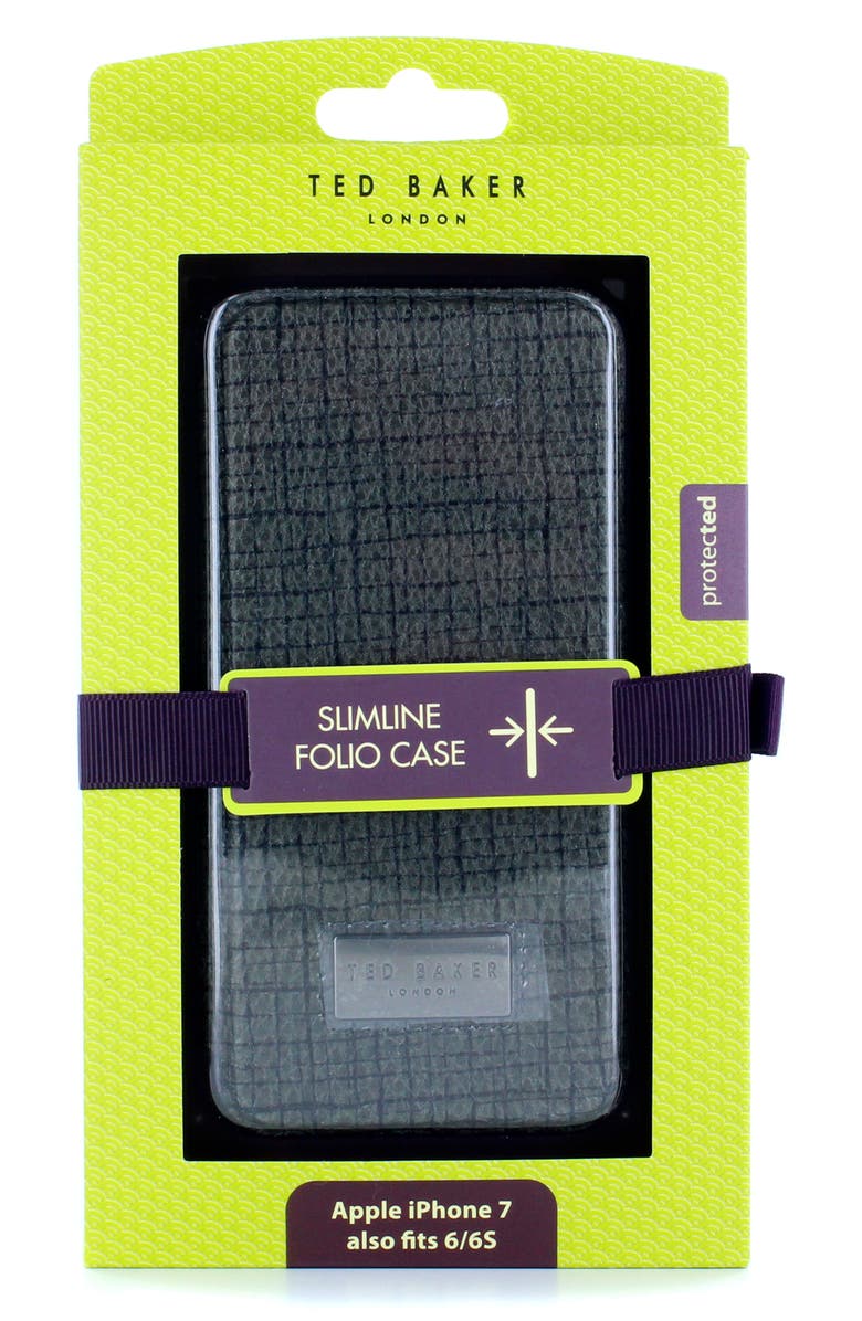 Ted Baker London iPhone 6/6s/7/8 & 6/6s/7/8 Plus Card Slot Folio Case, Alternate, color, 