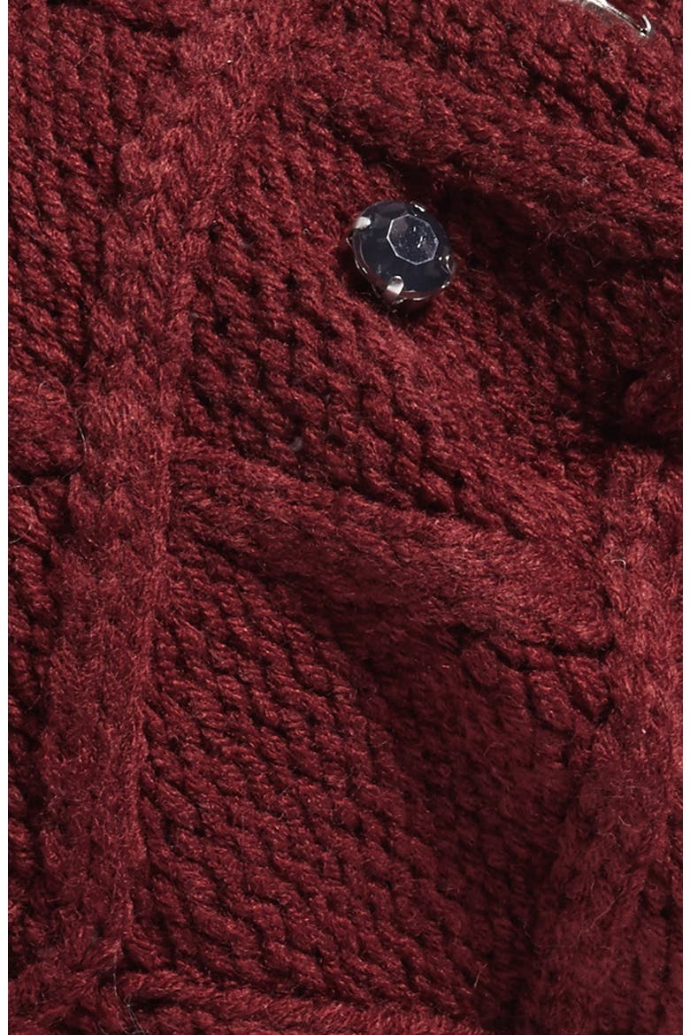 Embellished Knit Beanie, Alternate, color, BURGUNDY COMBO
