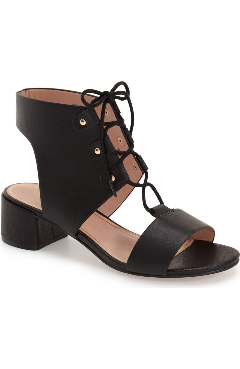 Topshop 'Dance' Ghillie Sandal, Main, color,