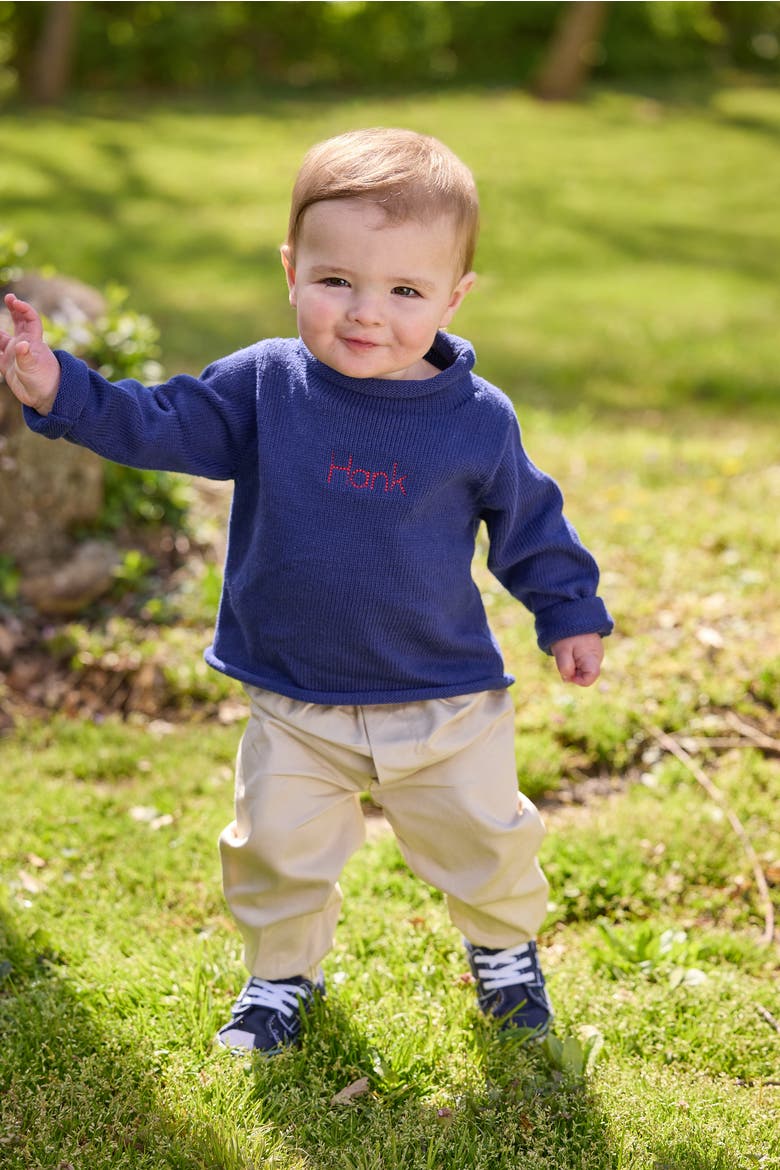 Kids' Banded Pant, Alternate, color, Pebble Twill