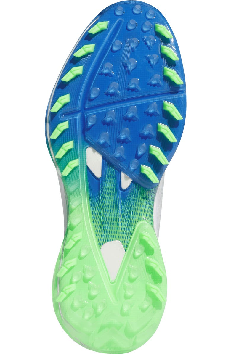 adidas Adizero Spikeless Golf Sneaker, Alternate, color, White/ Silver/ Lime Burst