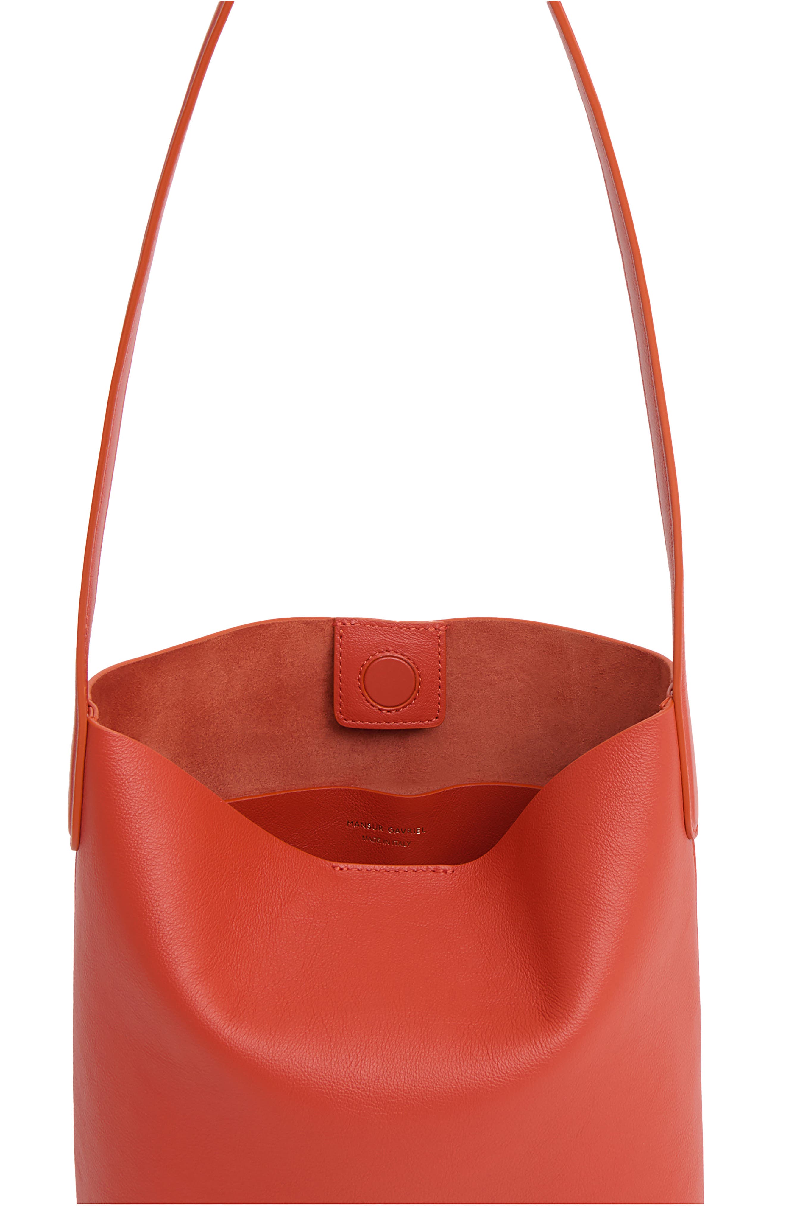 Mansur Gavriel Small Everyday Cabas Leather Tote, Alternate, color, Pomodoro