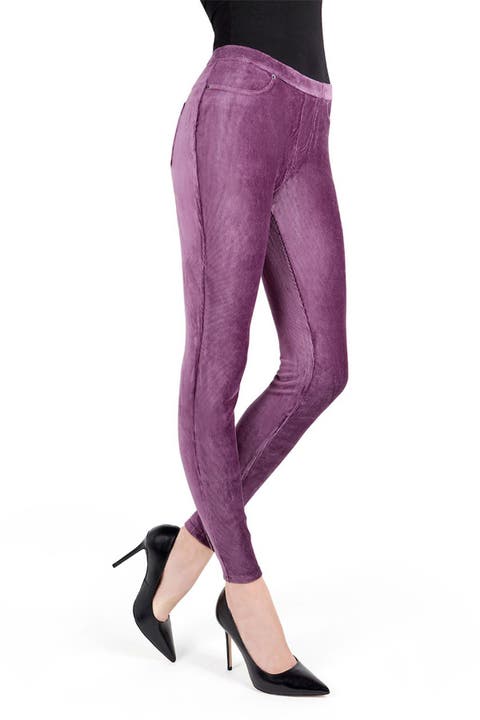 Thin Ribbed Corduroy Leggings