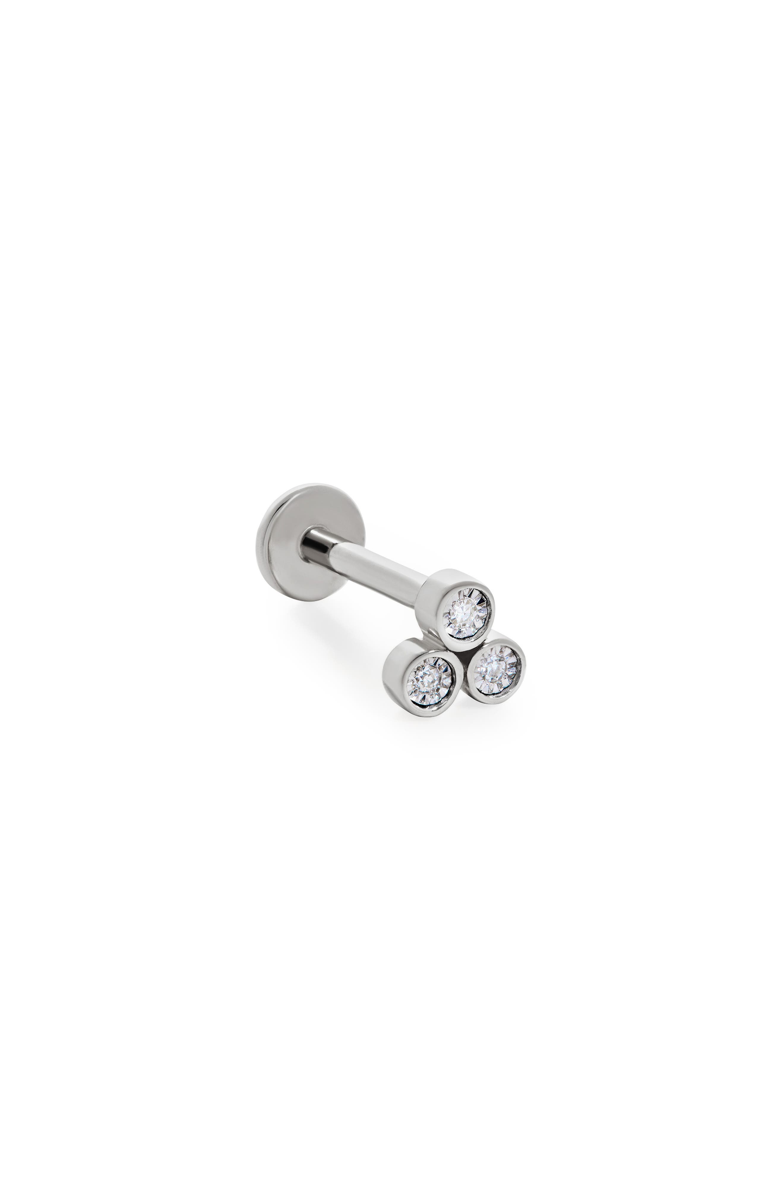 selected 14K SOLID WHITE GOLD / DIAMOND