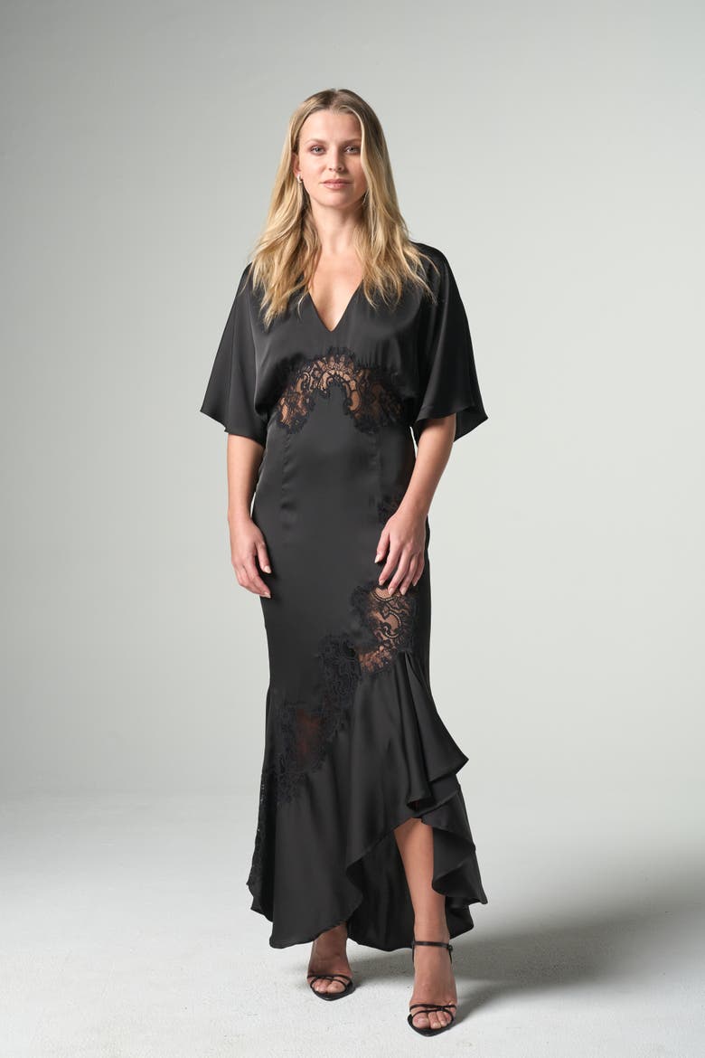 Aralyn Dress, Main, color, Black