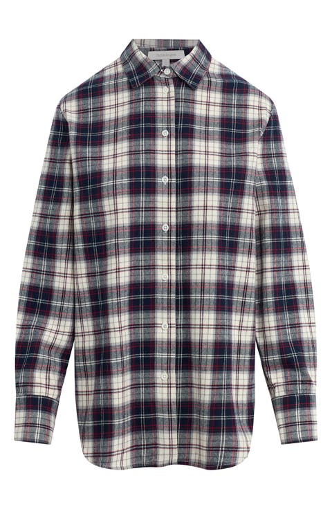 The Boyfriend Plaid Cotton Shirt