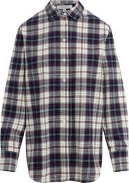 Favorite Daughter The Boyfriend Plaid Cotton Shirt