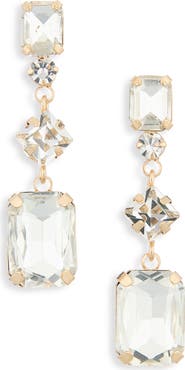 CRISTABELLE Sparkly Linear Drop Earrings