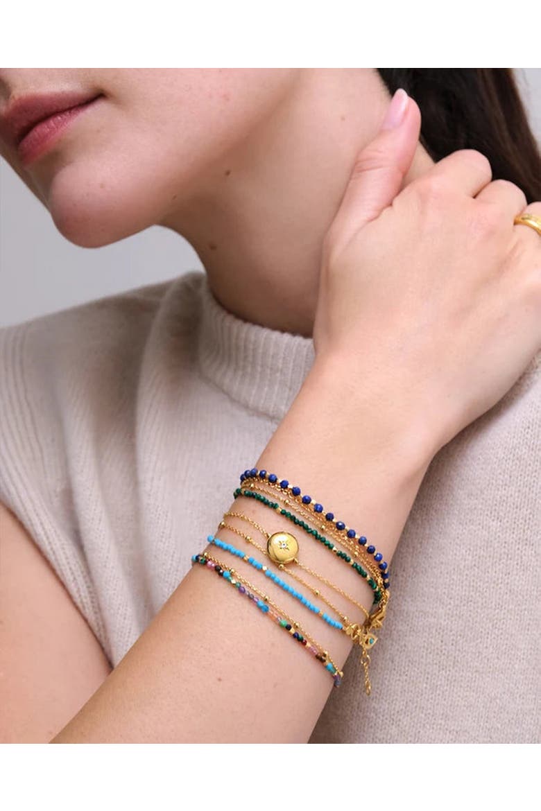 Gold Fine Biography Multi gemstone Bracelet, Alternate, color, Multi