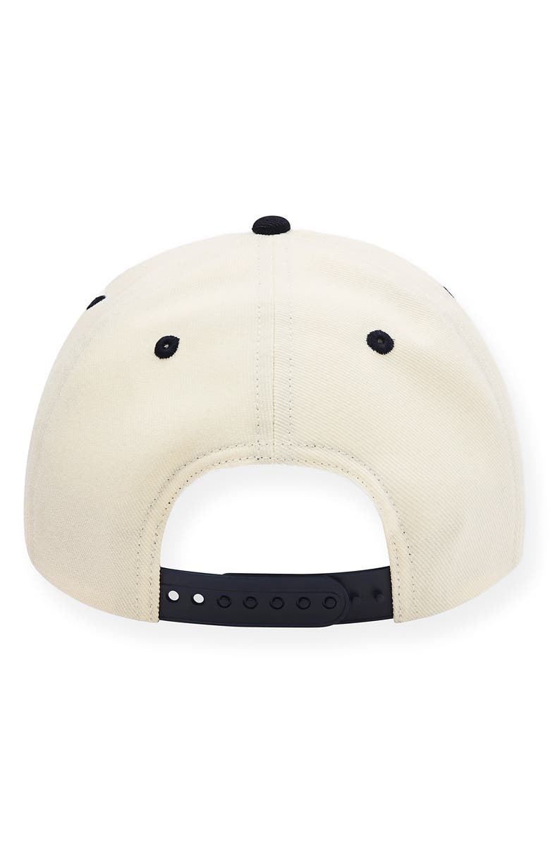 PAPER PLANES Old E A-Frame Snapback Baseball Cap, Alternate, color, Eggshell/ Navy