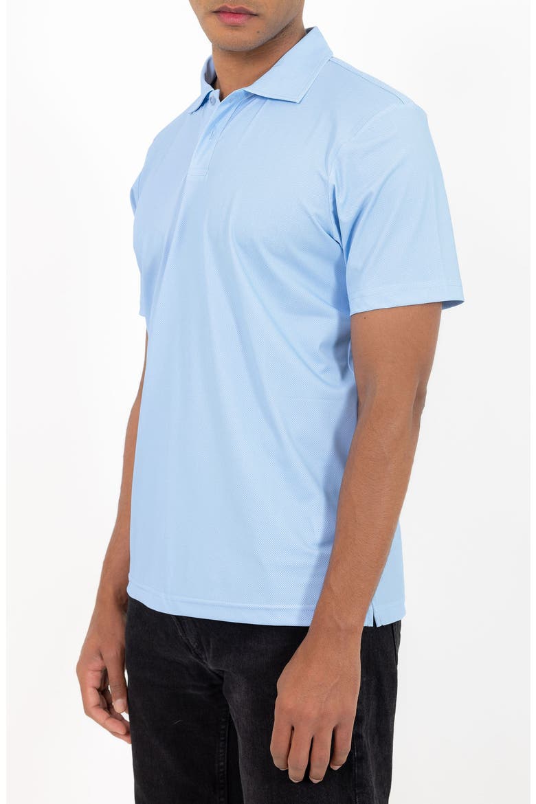 Short Sleeve Stretch Polo, Alternate, color, LIGHT BLUE