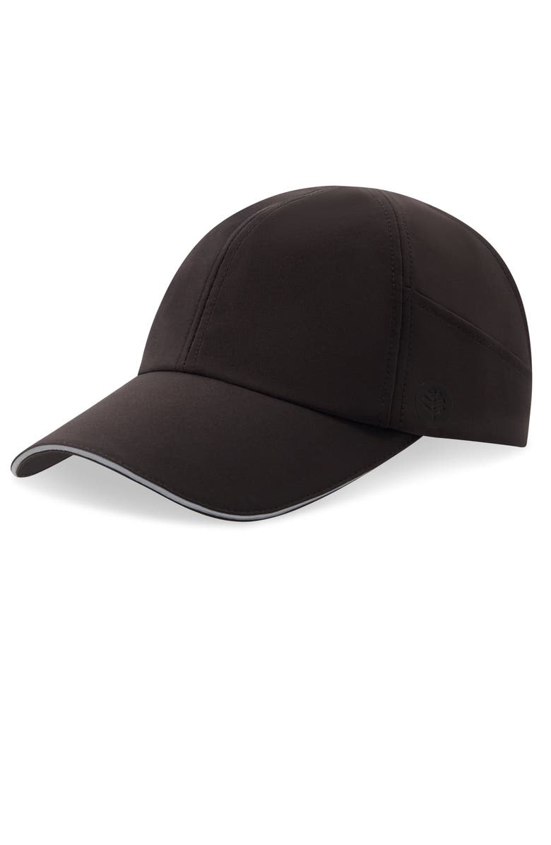 Coolibar Women's Ponytail Cap - UPF 50+ Sun Protection - Racket Padel, Alternate, color, Black