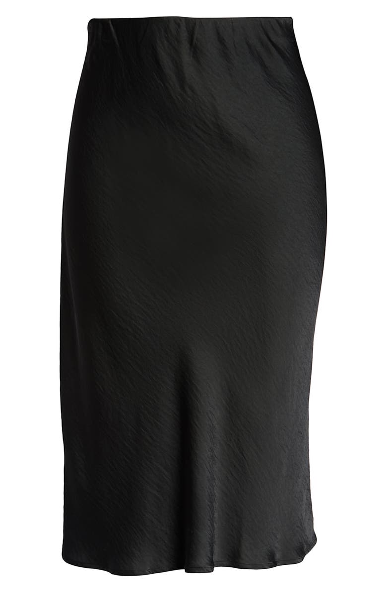 Bobeau Lyndon Satin Bias Skirt, Alternate, color, 