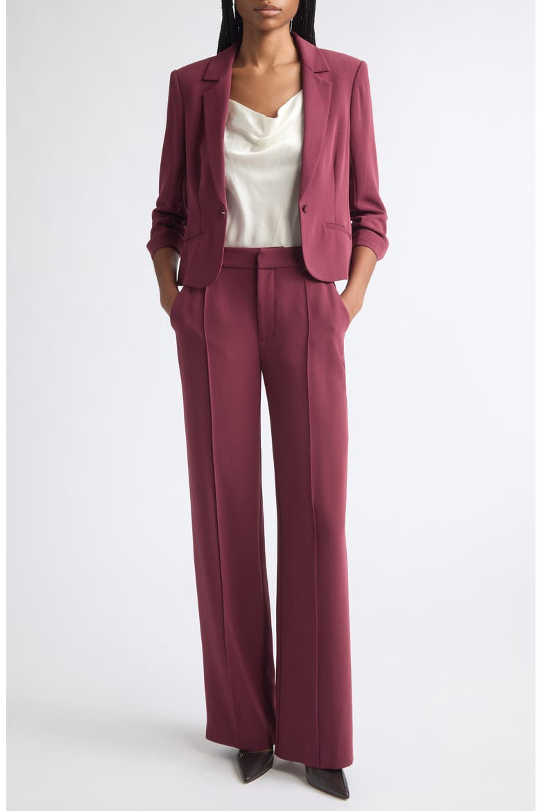 Calla Wide Leg Pintuck Pants, Alternate, color, BLACK CHERRY
