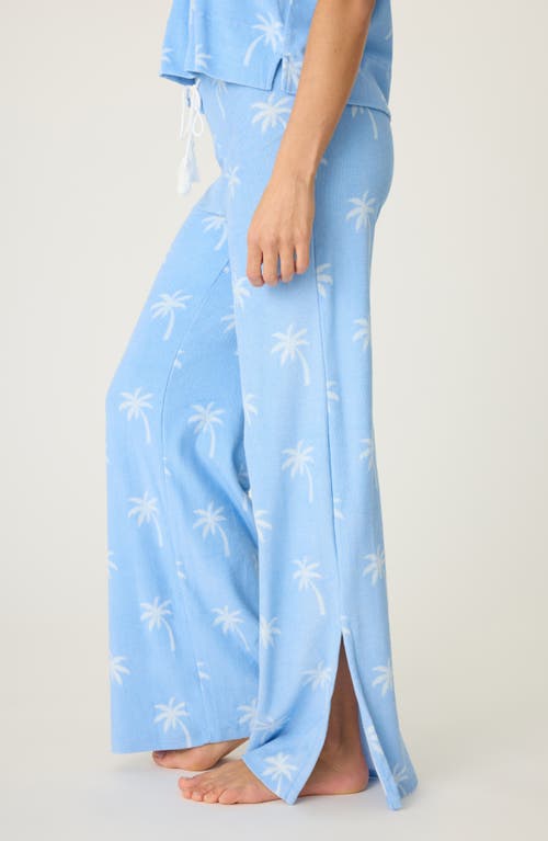 Pj Salvage Cabana Terry Pajama Pants In Bright Blue