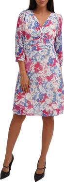 SUNNY LEIGH Mesh Twist Front Dress