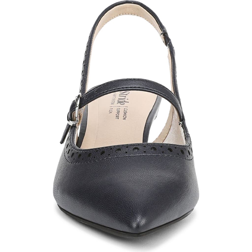 Lifestride Marilyn Slingback Pointed Toe Kitten Heel Pump