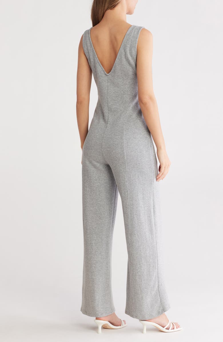 Mila Mae Double V-Neck Sleeveless Jumpsuit, Alternate, color, 
