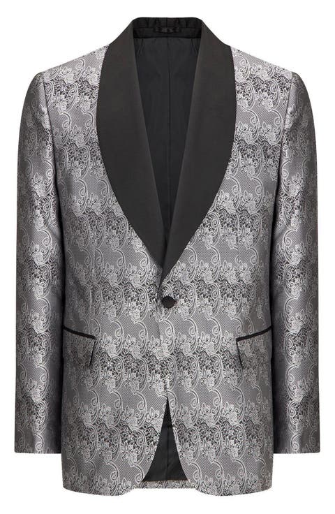 Paisley Pattern Tuxedo Jacket
