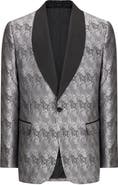 RON TOMSON Paisley Pattern Tuxedo Jacket