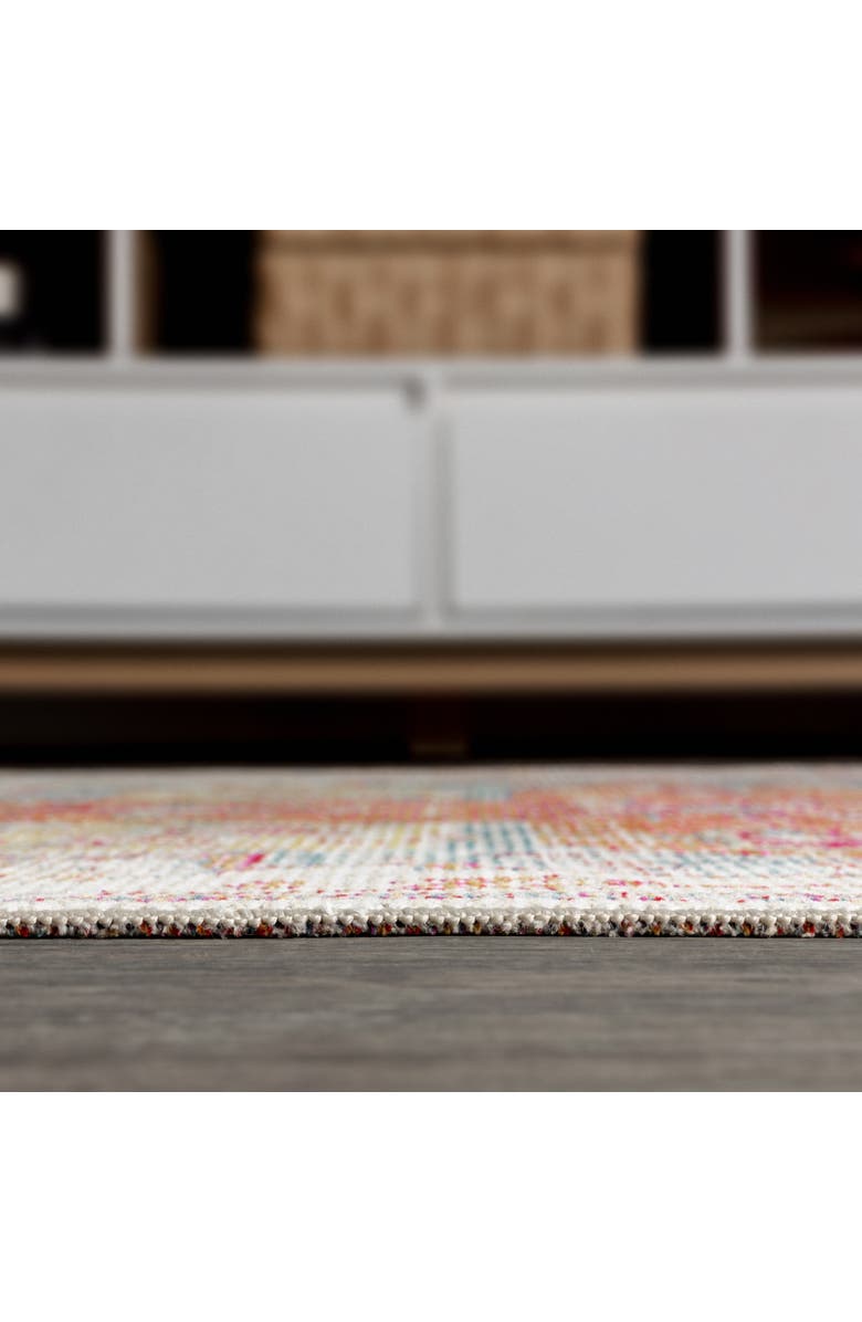 JONATHAN Y Zafra Vintage Medallion Area Rug, Alternate, color, Coral/Blue/Multi