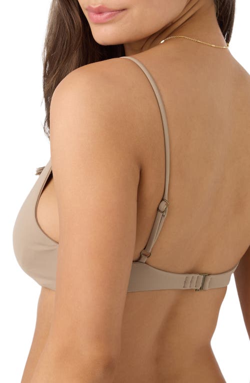 O'neill Saltwater Solids Pismo Bikini Top In Dune