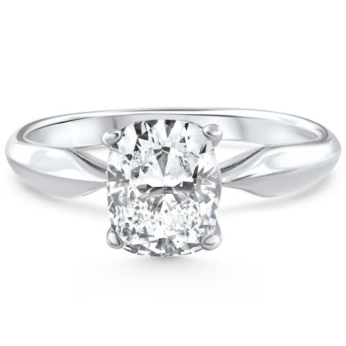 Bliss Diamond Certified 2ct Cushion Solitaire Diamond Engagement Ring 14k Gold Lab Grown In 14k White Gold